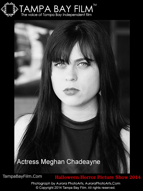 Actress and model Meghan Chadeayne at the 2014 Halloween Horror Picture Show in the Tampa Bay area of Florida.